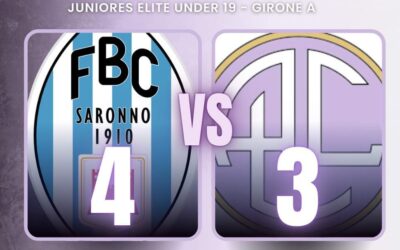 Junior Elite Under 19: Legnano cade di misura contro il Saronno in una sfida ricca di gol