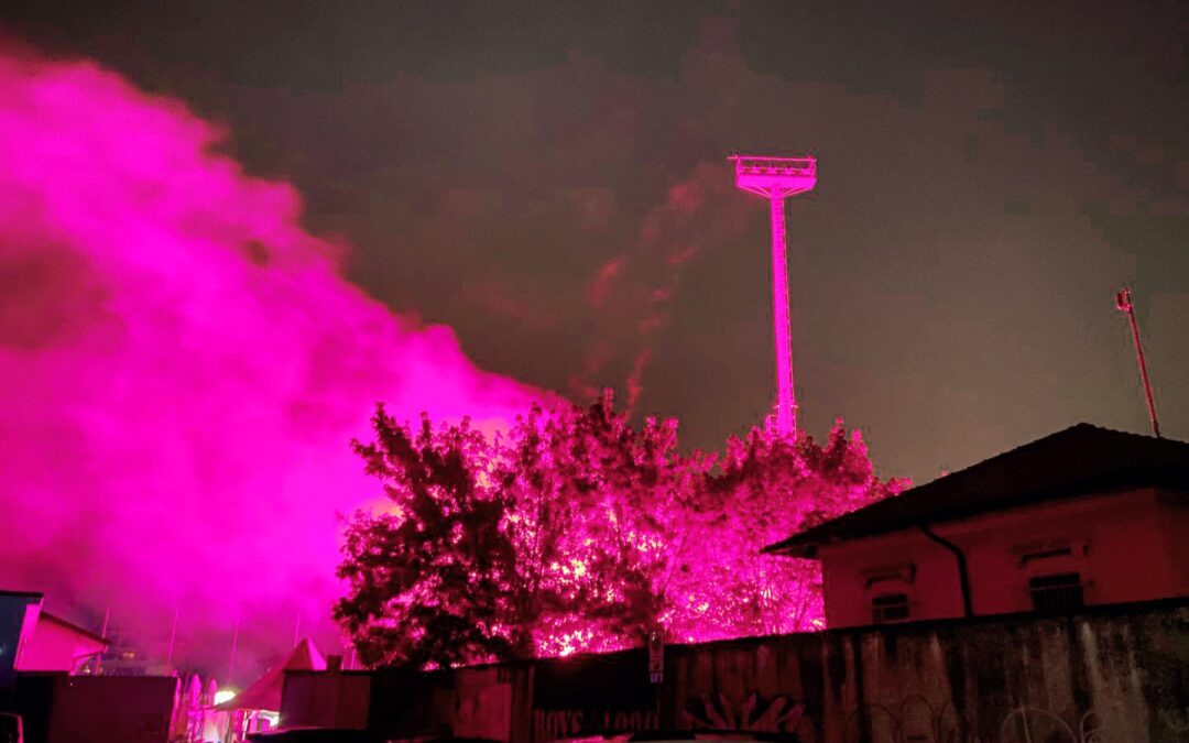 Curva Nord in festa allo Stadio Mari