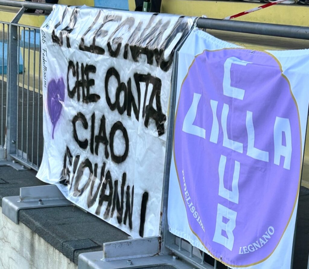 Striscione per Giovanni Luraghi
